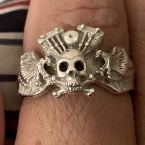 Men skeleton ring brand new